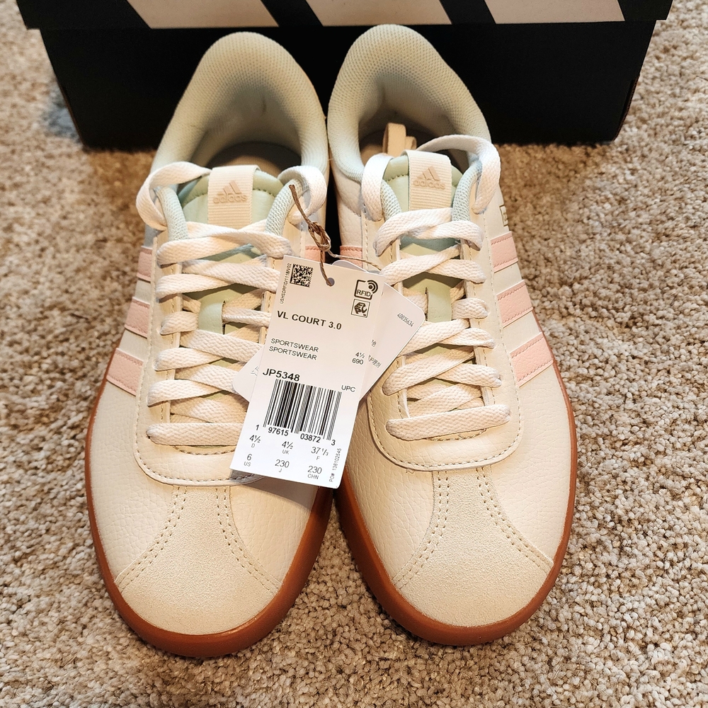 NEW Women's Adidas VL Court 3.0 Sneaker Size 6W/4.5Y - Picture 4 of 10